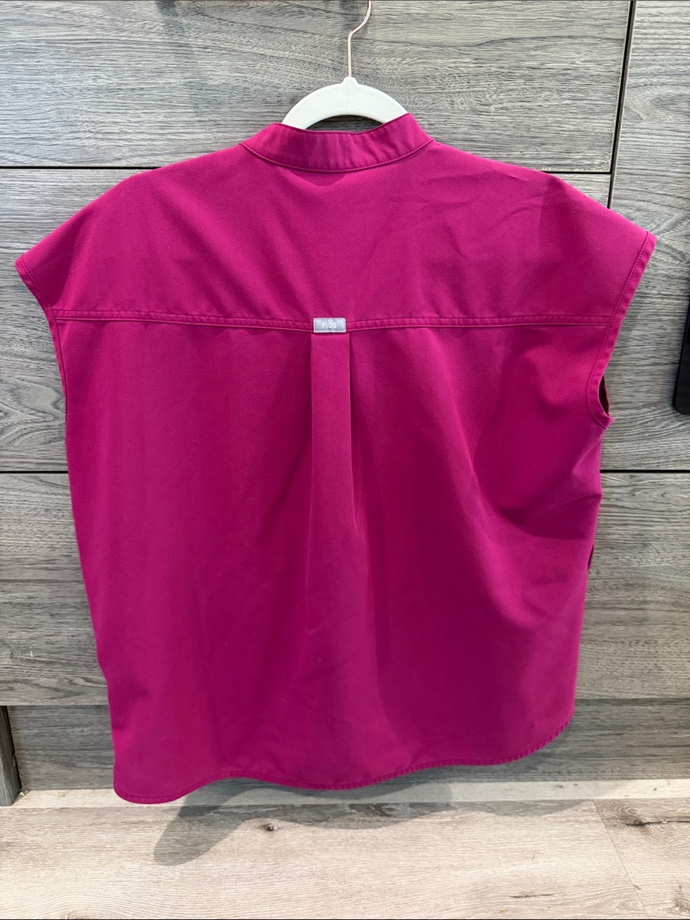 FIGS Women's Dark Magenta Rafaela Scrub Top - Picture 4 of 4